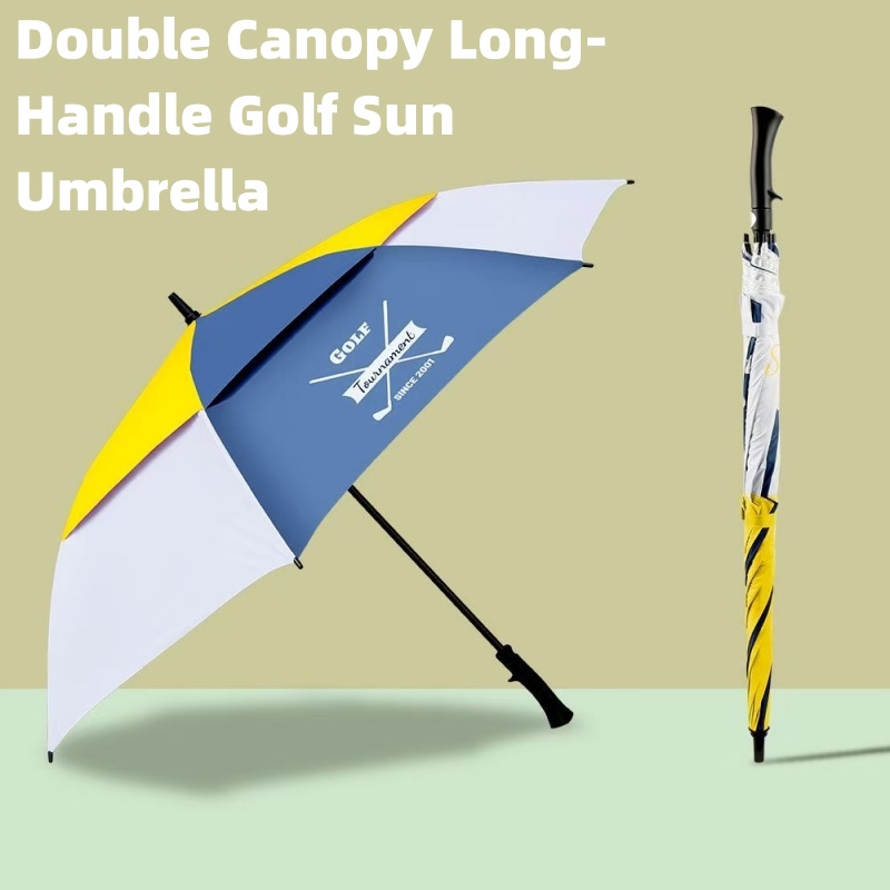 Golf Umbrella Large - Premium Large Double Layer Waterproof Golf