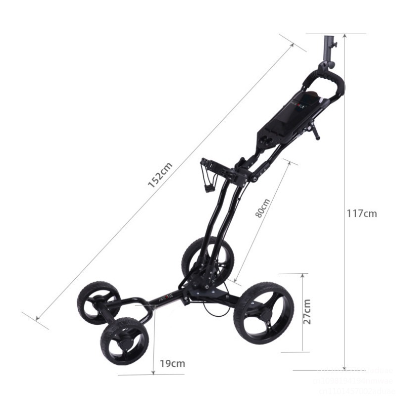 Golf Push Cart Swivel Foldable - Golf Bag Stand Cart recension och pris