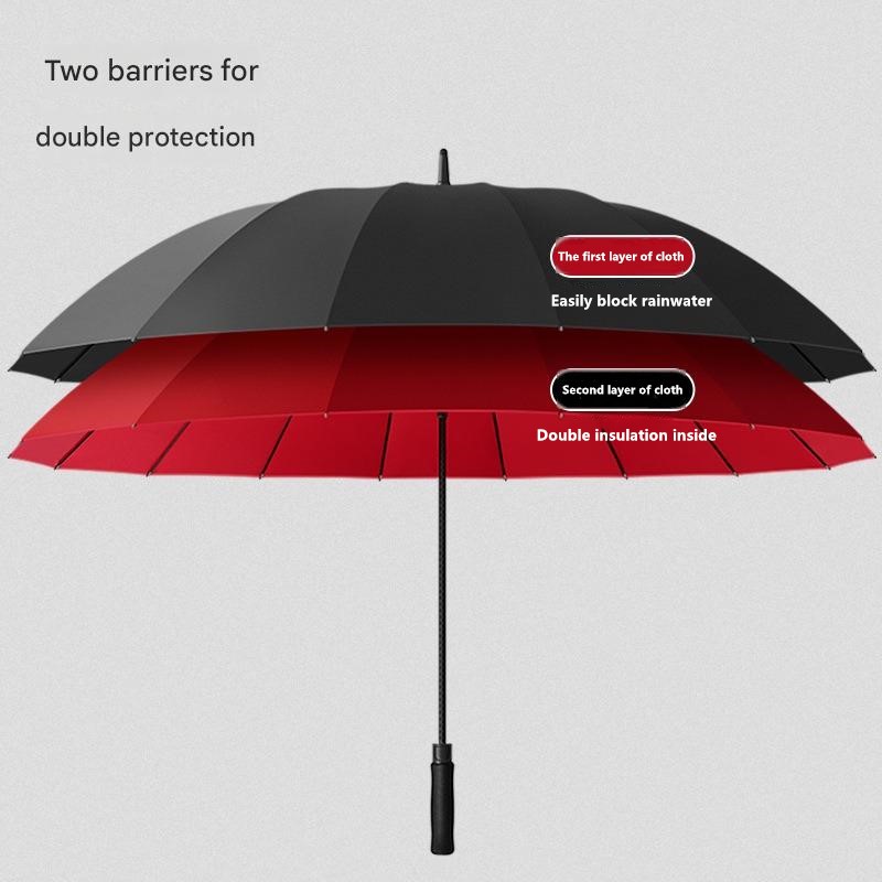 30 Inch 16 Ribs Automatic Doub - Golf Umbrella Large recension och pris