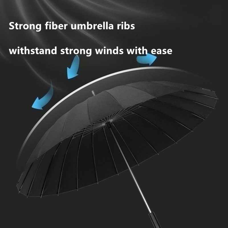  24 Bone Reinforced Black Glu - Golf Umbrella Large recension och pris